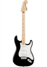 Squier by Fender　Affinity Series Stratocaster, Maple Fingerboard, White Pickguard, Black