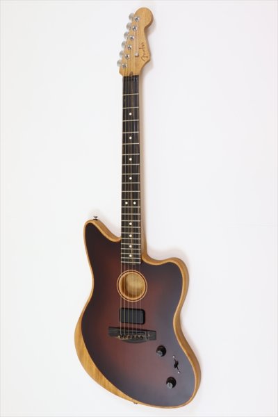 画像1: Fender　American Acoustasonic Jazzmaster All-Mahogany Bourbon Burst