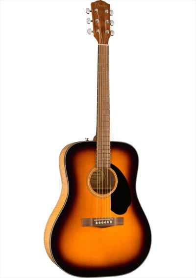 画像1: Fender　FSR CD-60S Dreadnought Exotic Flame Maple Sunburst