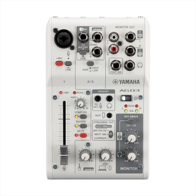 画像2: YAMAHA　3チャンネルライブストリーミングミキサー AG03MK2 White