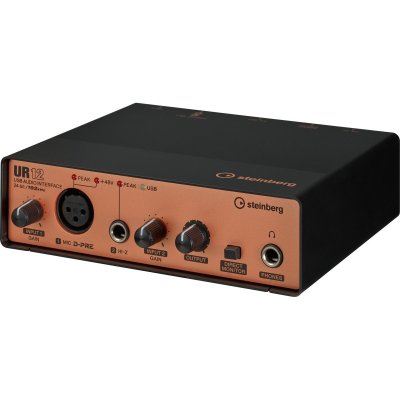 画像1: steinberg　2 x 2 USB 2.0 Audio Interface UR12 Black & Copper
