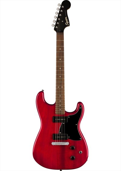 画像1: Squier by Fender　Paranormal Strat-O-Sonic Crimson Red Transparent