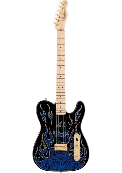 画像1: Fender　James Burton Telecaster Blue Paisley Flames