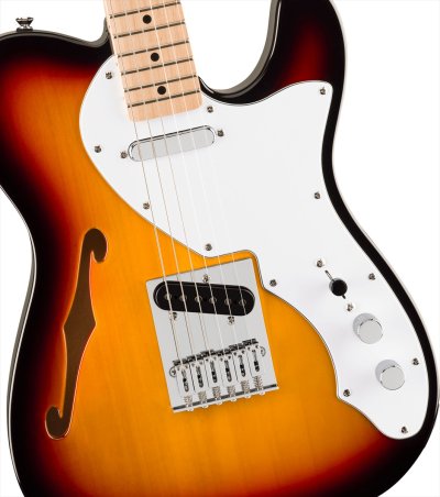 画像4: Squier by Fender Affinity Series Telecaster Thinline 3-Color Sunburst