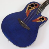 Ovation　Celebrity Elite Plus CE44P-8TQ Blue Transparent Quilt