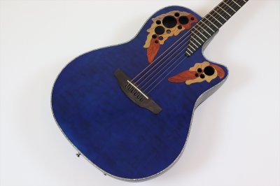 画像3: Ovation Celebrity Elite Plus CE44P-8TQ Blue Transparent Quilt