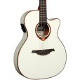 画像6: LAG Guitars　 Tramontane T118ASCE-IVO Auditorium slim Cutaway Acoustic-Electric Ivory (6)