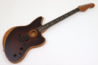 画像2: Fender　American Acoustasonic Jazzmaster All-Mahogany Bourbon Burst
