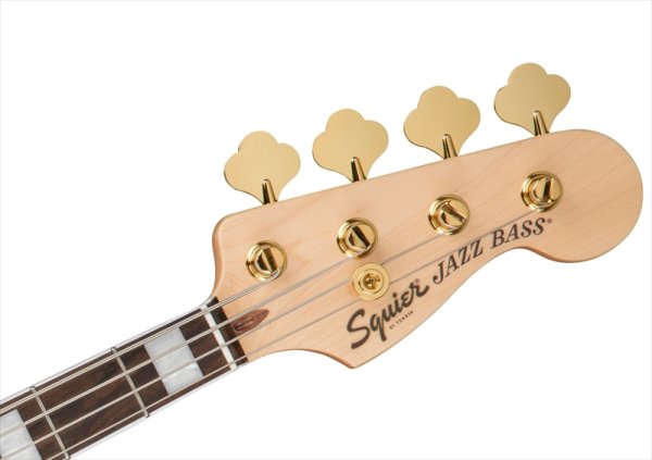 画像5: Squier by Fender 40th Anniversary Jazz Bass Gold Edition Ruby Red Metallic (5)