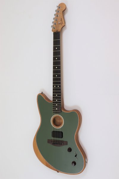 画像1: Fender　Acoustasonic Player Jazzmaster Antique Olive (1)