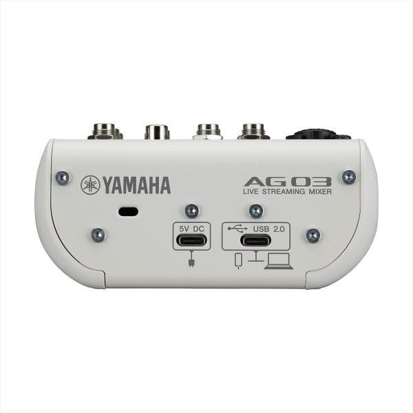 画像3: YAMAHA 3チャンネルライブストリーミングミキサー AG03MK2 White (3)