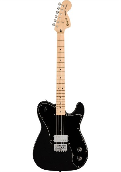 画像1: Squier by Fender　Paranormal Esquire Deluxe Metallic Black (1)