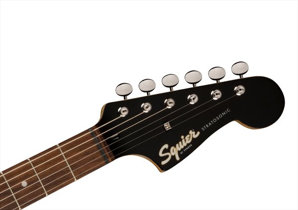 画像5: Squier by Fender Paranormal Strat-O-Sonic Crimson Red Transparent (5)