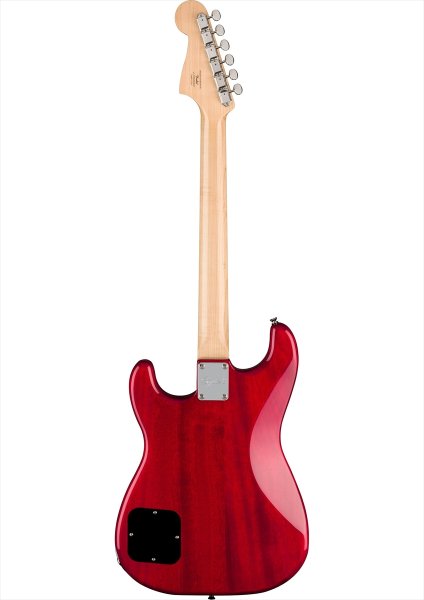 画像2: Squier by Fender Paranormal Strat-O-Sonic Crimson Red Transparent (2)