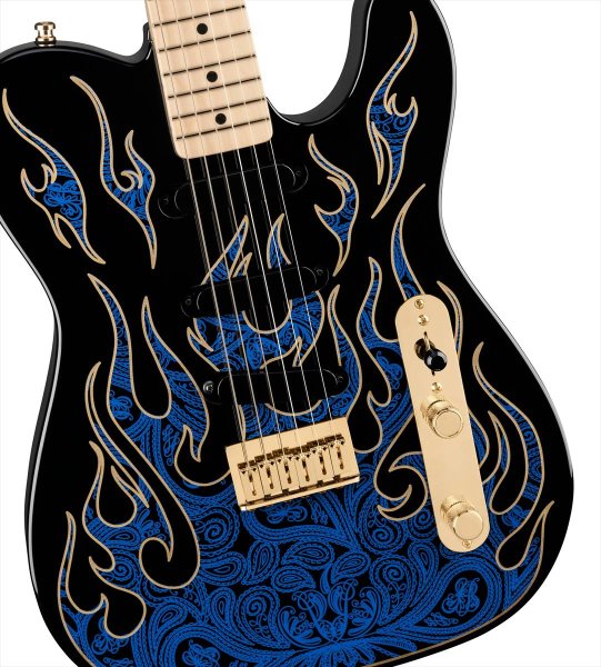 画像4: Fender James Burton Telecaster Blue Paisley Flames (4)