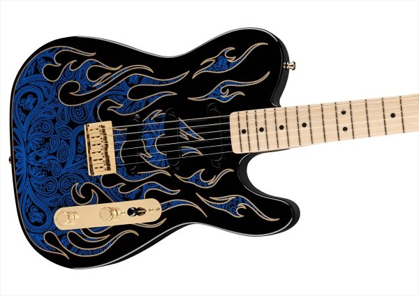 画像3: Fender James Burton Telecaster Blue Paisley Flames (3)