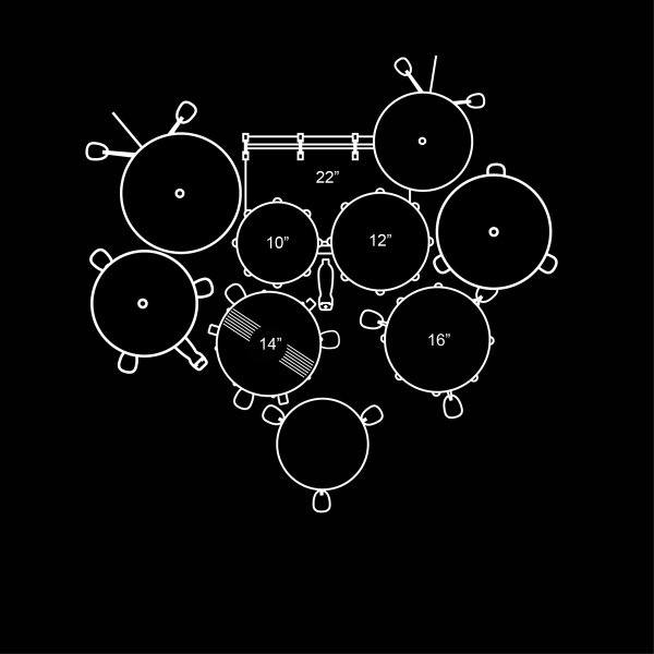 画像3: Pearl Roadshow RS525SCWN/C-2CS #91 Red Wine 【ドラムマット付属】 (3)