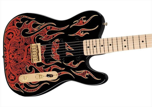 画像3: Fender James Burton Telecaster Red Paisley Flames (3)