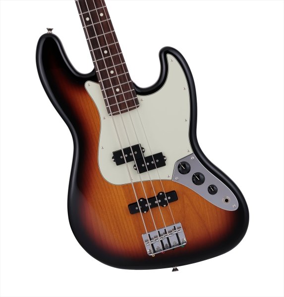 画像4: Fender 2024 Collection, Made in Japan Hybrid II Jazz Bass PJ 3-Color Sunburst (4)