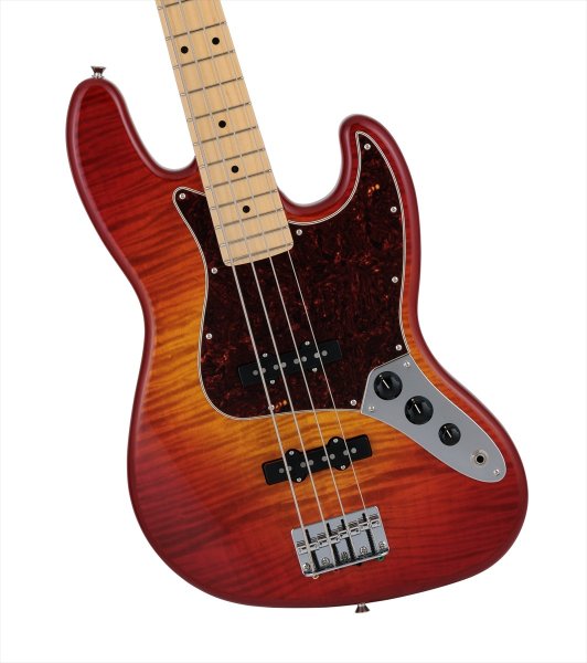 画像4: Fender 2024 Collection, Made in Japan Hybrid II Jazz Bass Flame Sunset Orange Transparent (4)