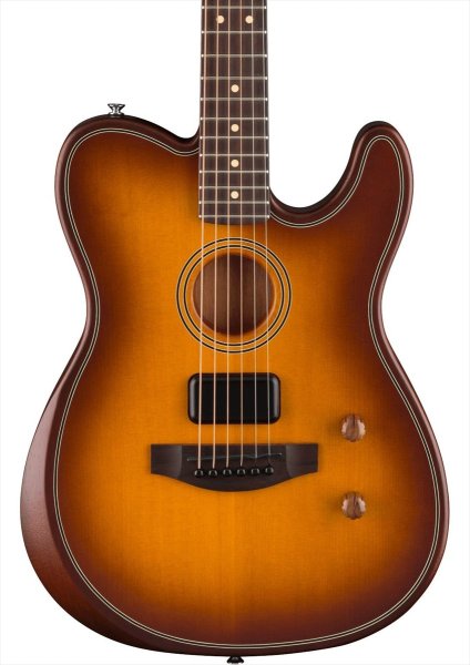 画像2: Fender　Acoustasonic Standard Telecaster Honey Burst (2)