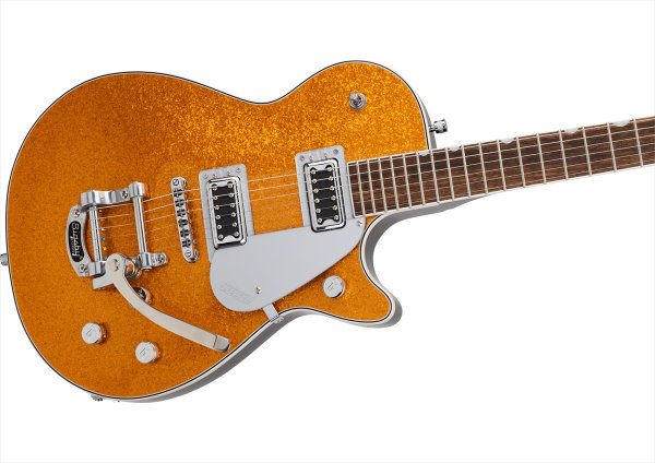 画像3: Gretsch G5230T Electromatic Sparkle Jet FT Single-Cut with Bigsby, Laurel Fingerboard, Gold Sparkle (3)