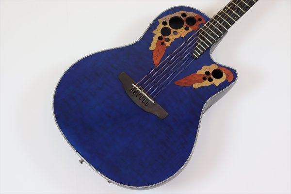 画像3: Ovation Celebrity Elite Plus CE44P-8TQ Blue Transparent Quilt (3)