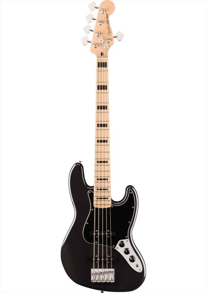 画像1: Squier by Fender　Affinity Series Active Jazz Bass V Black Metallic (1)