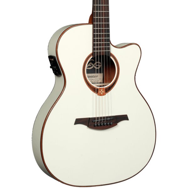 画像6: LAG Guitars　 Tramontane T118ASCE-IVO Auditorium slim Cutaway Acoustic-Electric Ivory (6)