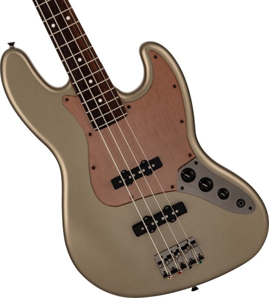 画像4: Fender　Made in Japan Hybrid II 2026 Collection Jazz Bass Satin Metallic, Rosewood Fingerboard, Matte Champagne Mirage (4)