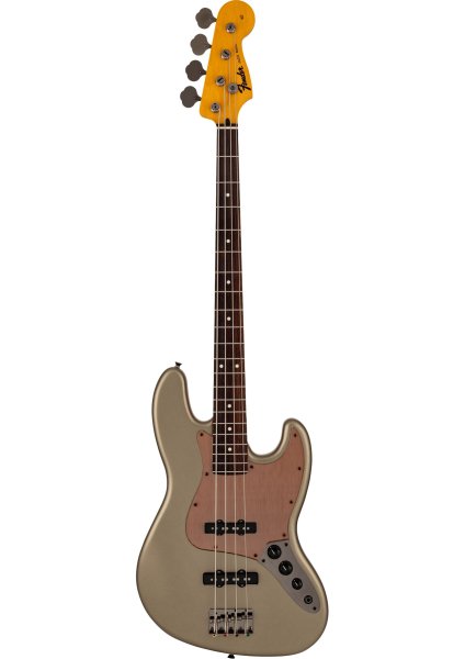 画像1: Fender　Made in Japan Hybrid II 2026 Collection Jazz Bass Satin Metallic, Rosewood Fingerboard, Matte Champagne Mirage (1)