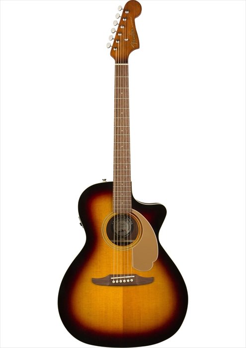 Fender Newporter Player, Walnut Fingerboard, Gold Pickguard, Sunburst エレアコ〈フェンダー〉 - 3